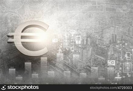 Abstract image with financial business theme and concepts. Business theme