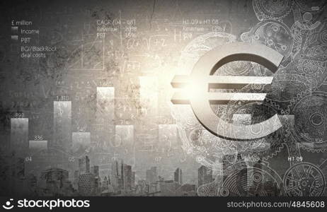 Abstract image with financial business theme and concepts. Business theme