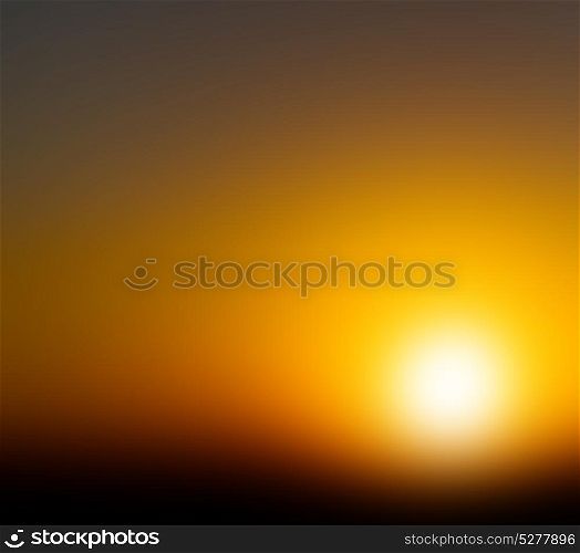 abstract in oman the sun fall down and blur sky composition