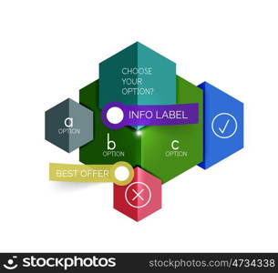 Abstract infographic geometric templates. Abstract infographic geometric templates. layouts with options and text for business background - numbered banners - business lines - graphic website