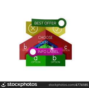 Abstract infographic geometric templates. Abstract infographic geometric templates. layouts with options and text for business background - numbered banners - business lines - graphic website