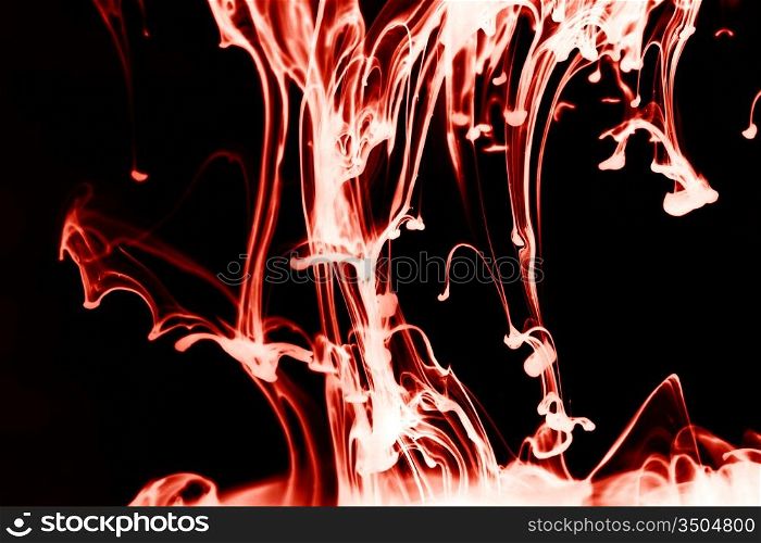 abstract ink background flow in water