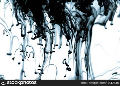 abstract ink background flow in water