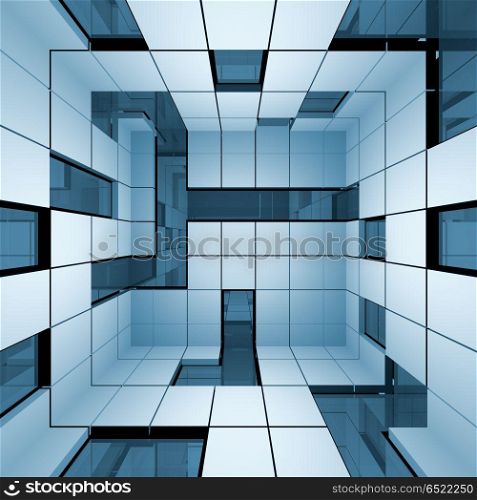 Abstract interior 3d rendering. Abstract interior. My architecture and 3d rendering model. Abstract interior 3d rendering