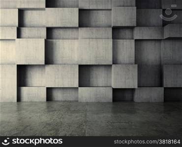 abstract interior of concrete wall background