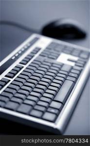 abstract keyboard and mouse (shallow DOF)