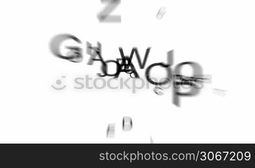 Abstract letters background