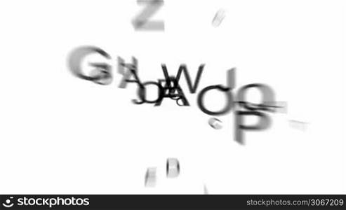 Abstract letters background