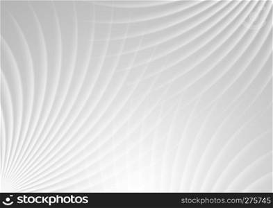 Abstract light grey swirl background. Curve beams graphic brochure design. Abstract light grey swirl background