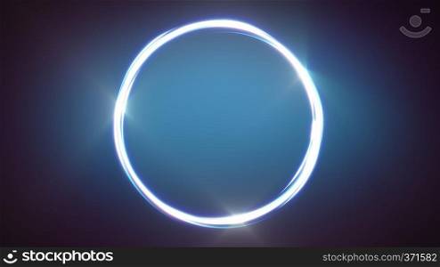 Abstract Light Stroke Circle/ Illustration of an abstract bright and shining light strokes and circular ring