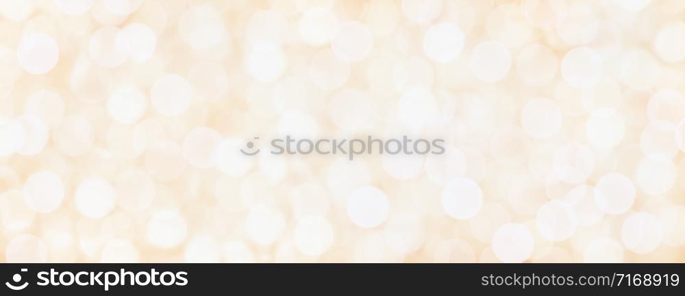 Abstract light warm bokeh background - Christmas or spring concept - Blurred bokeh circles