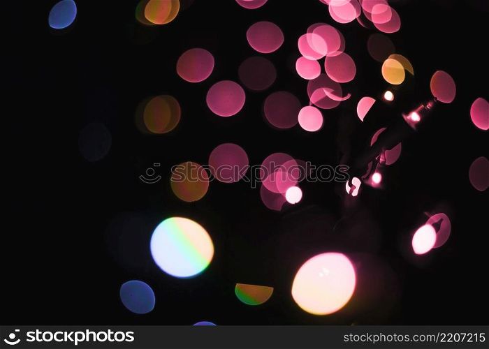 abstract lights colorful garland