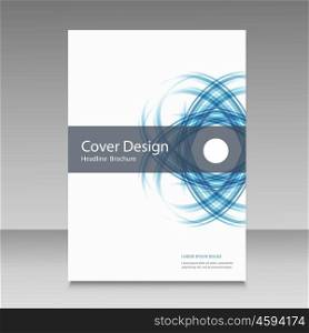 Abstract line brochure design. Abstract line brochure design.