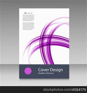 Abstract line brochure design. Abstract line brochure design.