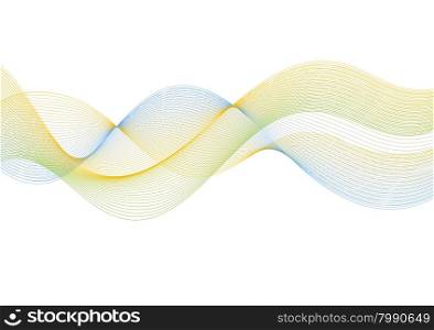 Abstract lines wavy bright background
