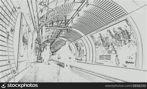 abstract London underground.