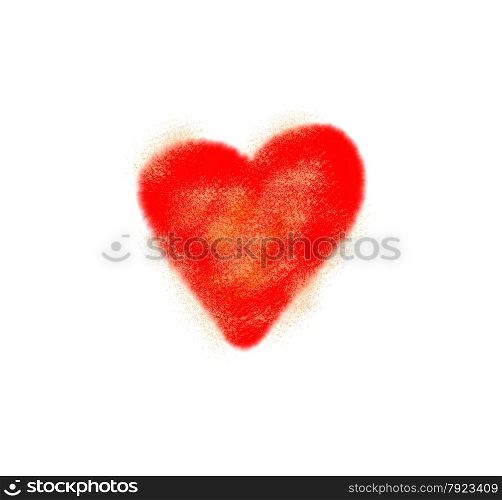 Abstract love symbol on white background