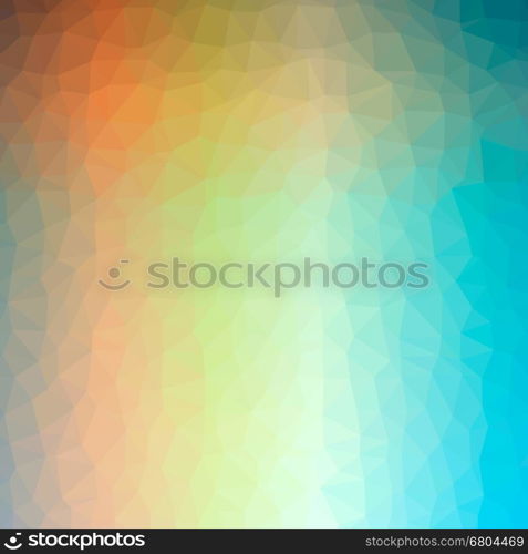 Abstract low poly and triangular color background.