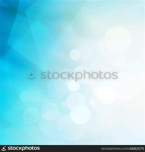 Abstract Low Poly Blue And White Geometric Background With Shine