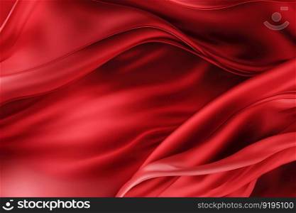 abstract luxury red silk fabric cloth or liquid wave or texture satin background. Neural network AI generated art. abstract luxury red silk fabric cloth or liquid wave or texture satin background. Neural network AI generated
