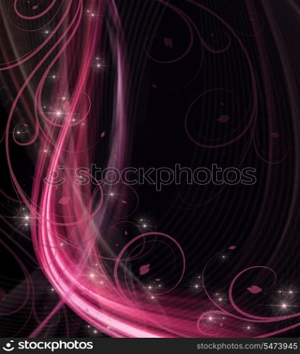 Abstract magic background with stars