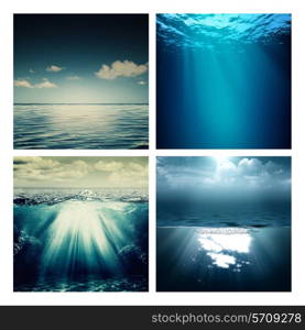 Abstract marine assorted backgrounds for your design