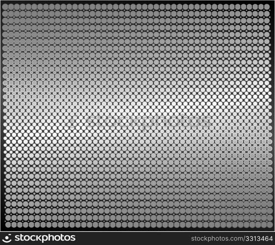 Abstract metal background. Vector pattern sheet dotted texture