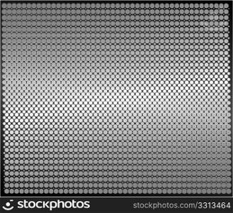 Abstract metal background. Vector pattern sheet dotted texture