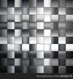 Abstract metal background with squares pattern