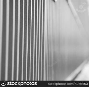 abstract metal in englan london railing steel and background