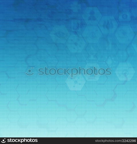 Abstract metal molecules medical background
