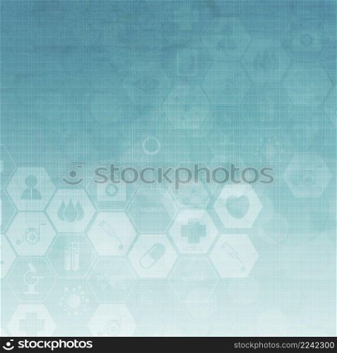 Abstract metal molecules medical background 