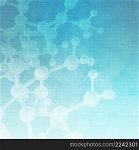 Abstract metal molecules medical background