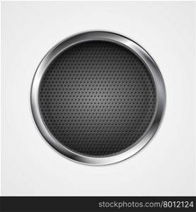 Abstract metal perforated circle background