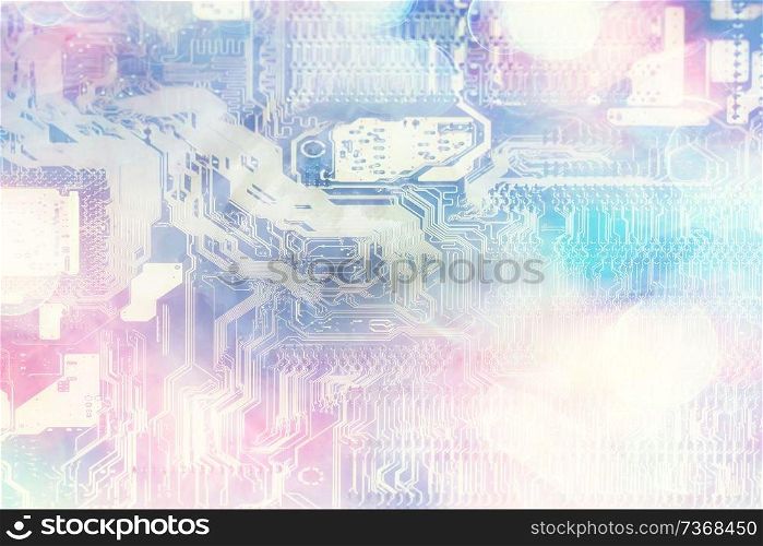 abstract microelectronics background / modern technology concept industry background development