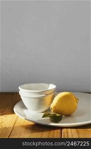 abstract minimal concept lemon plates 2