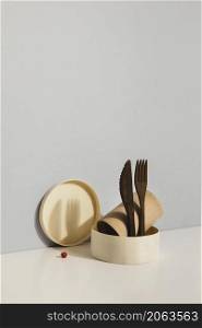 abstract minimal kitchen objects cutlery