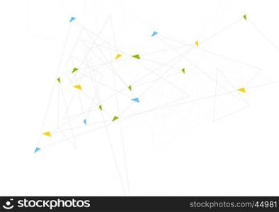 Abstract minimal tech polygonal background