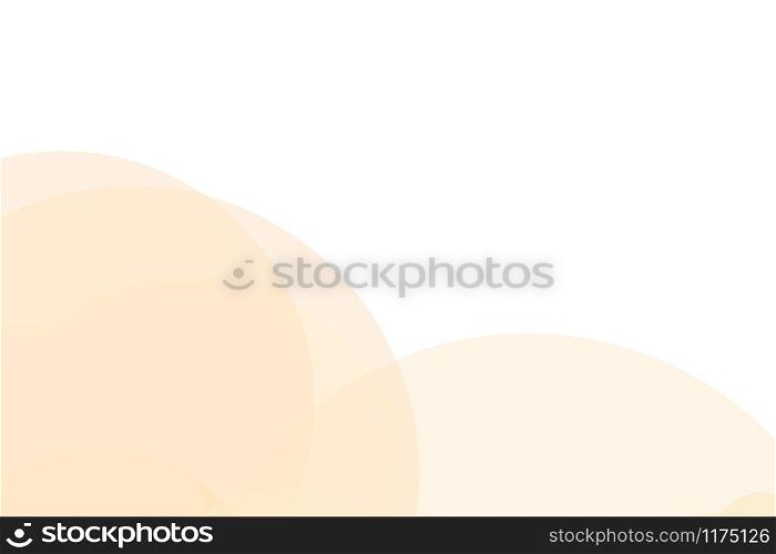 Abstract minimalist yellow illustration with circles useful as a background. Abstract yellow circles illustration background