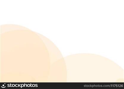 Abstract minimalist yellow illustration with circles useful as a background. Abstract yellow circles illustration background