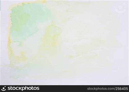 Abstract mix green yellow watercolor background texture