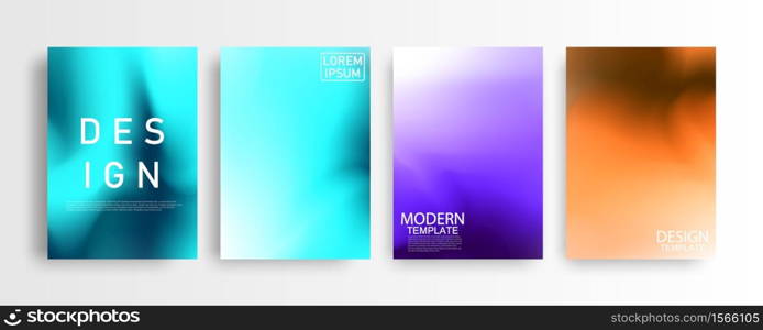 Abstract mockup Pastel colorful gradient background A4 concept for your graphic colorful design, Layout Design Template for Brochure