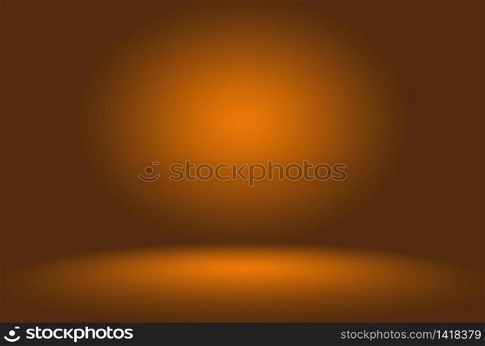 Abstract mockup smooth orange gradient studio room wall background. Abstract mockup smooth orange gradient studio room wall background.