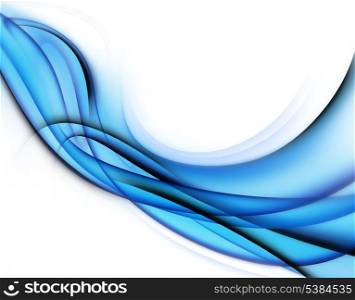 Abstract modern background with blue waves