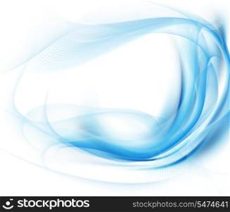 Abstract modern background with blue waves
