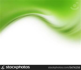 Abstract modern background with green waves