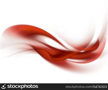 Abstract Modern Background With Red Waves