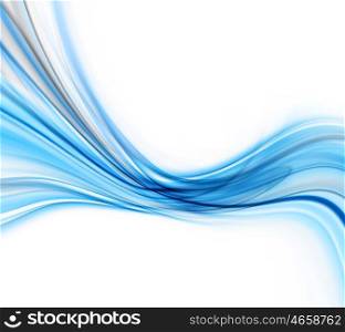 Abstract Modern Blue And White Waved Background