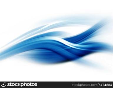 Abstract modern blue and white waved background