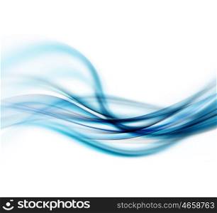 Abstract Modern Blue Waved Background